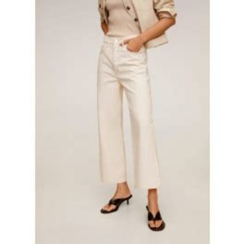 MANGO Gabriela Ivory jeans